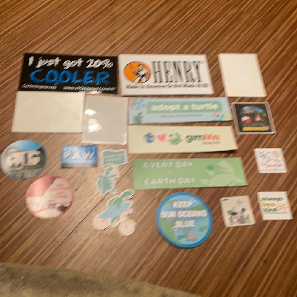 18 NWT outdoorsy stickers and decals
